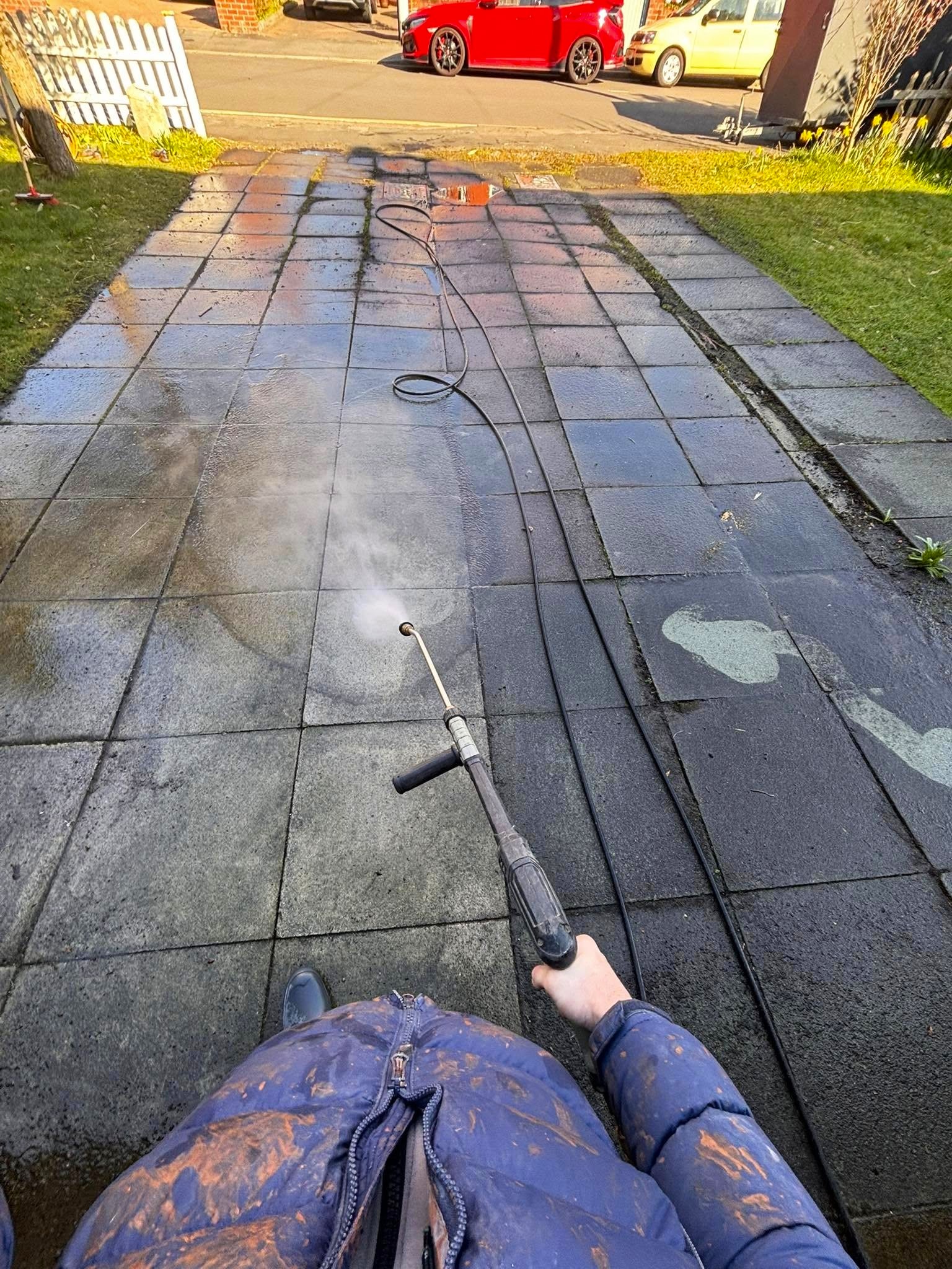 Boyles Exterior Cleaning at work